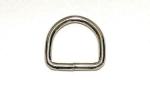 D-Ring, geschweißt, vernickelt, 20 x 20 x 3 mm
